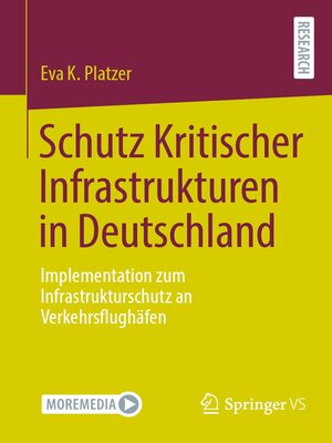 cover image of Schutz Kritischer Infrastrukturen in Deutschland